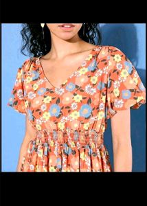 Mast and harbour printeresty Floral Print Dress
