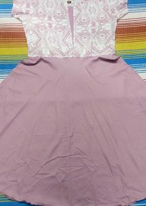 Dusty Rose Fit & Flare Dress - Size XL