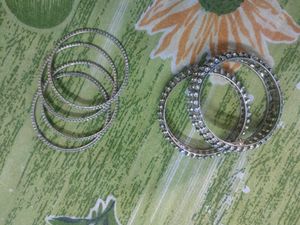 Silver Stone Bangles Set