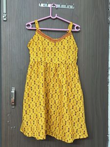 ketch branded new Yellow Printed Sundress