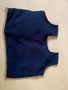 Sequined Blue Blouse