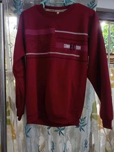 Burgundy "Connection" Graphic Sweatshirt
