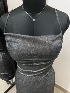 Padded Glitter Shimmer Bodycon Dress