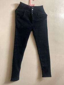 Skinny Jet Black High Waisted Jeans
