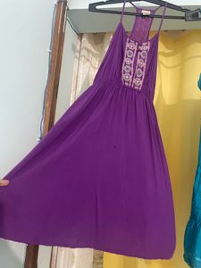 Purple Casual Dress