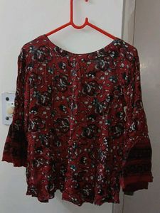 Boho Umbrella Sleeve Top