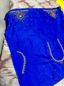 Royal Blue Work Blouse Material