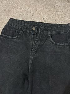 Wide Leg Black Jeans