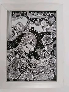 Handmade Thooli Art Frame