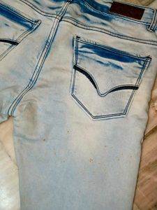 Men Funky Damage Denim Jeans