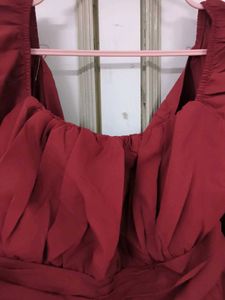 Maroon Mini Dress