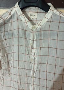 Pentaloons Men Off White Casual Shirt