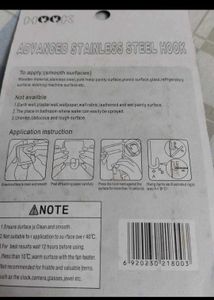 New Packed 6 Pc Adhesive Hooks