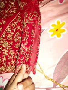 Women Red Non -padded Bridal Blouse