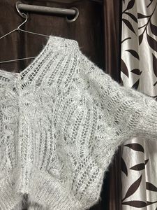 Knitted White Sweater