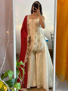 wedding wear top plazo new