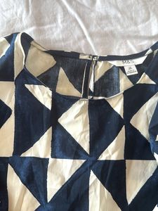 Geometric Print Blouse