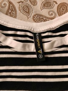 Striped Black &amp; White Tee