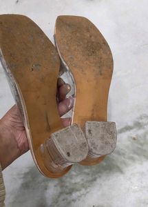 Sparkly Bow Detail Sandals