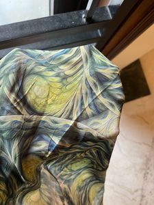 Abstract Asymmetrical Y2K Printed Dress