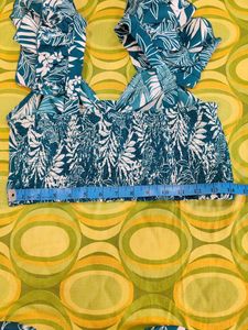 Tropical Print Two-Piece Set