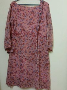 Floral Print Layered Dress