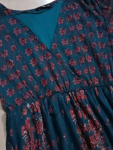 Plus Size Pleated Pattern Gown ...