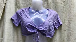 Cute Purple Crop Top