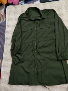 Urbanic Olive Green Shirt Dress