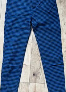 Zara Gingham Plaid High Waisted Pan