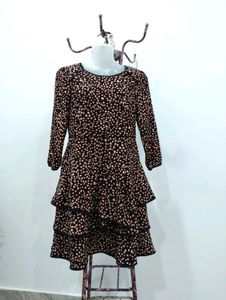 Printed Ruffled Dress