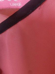 Pink And Black Colour Used Kurti