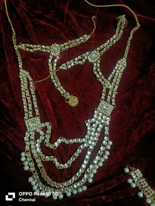 Sparkling Silver Indian multiple Jewelry Set