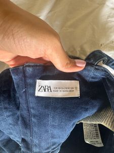ZARA Denim Crop Top