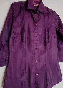 Elliza Donatein Purple Shirt