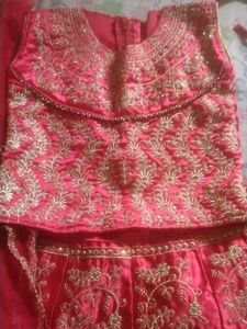 Red Embroidered Lehenga Choli