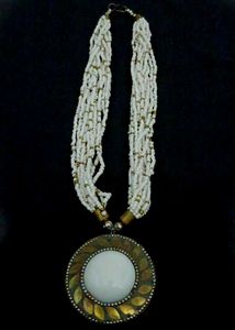 Beaded Pendant Necklace