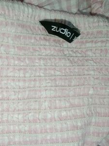 Pink White 🤍💮 Pattern Mini Dress