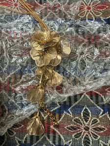 Gold Floral Statement Necklace