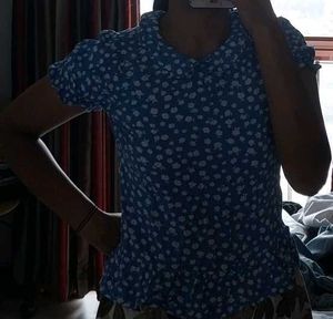 Blue Comfy Summer Top