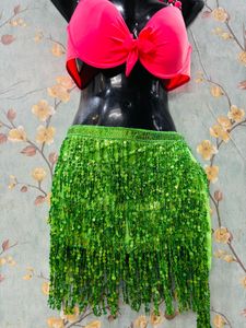 Green Sequin Skirt