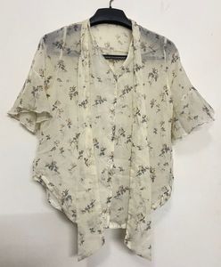 Sheer Floral Blouse – Korean Soft Girl Aesthetic