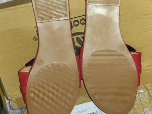 Bow Flipflop Velvet With One Clutch