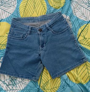 Blue Denim Shorts For Women