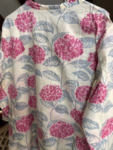 Floral Print Casual Kurti