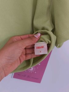Chartreuse Striped Tee