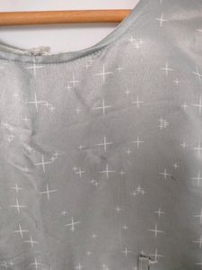 Grey Printed frock