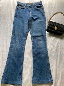 Fitted Flared Denim