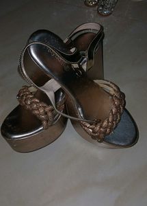 Gold Platform Heels - Size 39