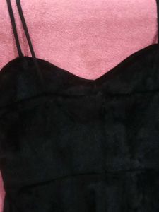 Black Velvet Mini Dress